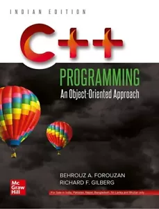 C++ Programming : An Object-Oriented Approach by Behrouz A. Forouzan INT'L ED - Picture 1 of 1