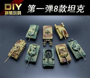 1/72 World Assemble Tank Heavy Weapon Armor Kit Battle Toy Plastic TANK Model