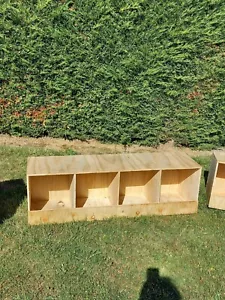 nid pondoir a poule ou pigeon en bois casier pondoir en bois 4 compartiment - Bild 1 von 2