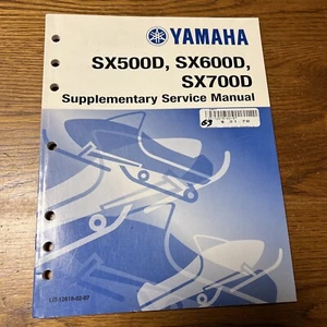 Yamaha SX500D SX600D SX700D supplementary snowmobile service manual - Bild 1 von 6