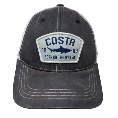Gorra de camionero Costa Born On The Water Snapback malla trasera azul talla única Foto 1 de 4