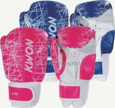 Kwon Kinder Boxhandschuhe NEON 6 pink rosa blau Kinderboxhandschuhe Kickboxen