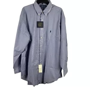 Polo Ralph Lauren Yarmouth Men Long Sleeve Button-Down Shirt Size 18 34/35 - Picture 1 of 7