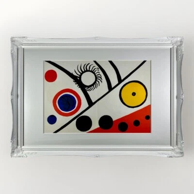 CAL-0567 Calder Original Litho Maeght Custom Framed Crown Stamp 1976 C&R - Image 1 of 4