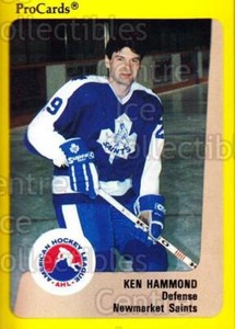 1989-90 ProCards AHL #128 Ken Hammond