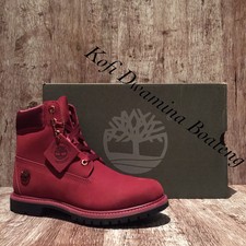 botas timberland rojas mujer