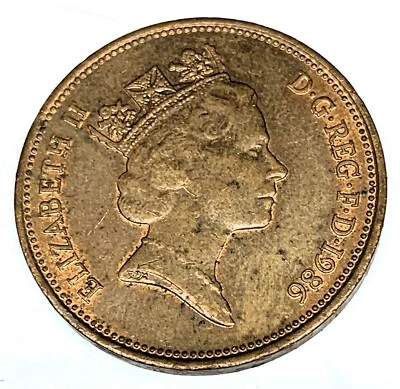 # C4673 MONEDA DE GRAN BRETAÑA, 2 PENIQUES 1986 Foto 1 de 2