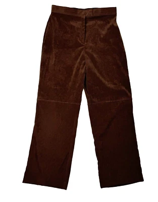 Vintage White Stag Suede Pants Women's 10 Average Brown 4% Spandex Stretch - Image 1 of 4