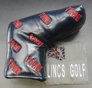 Cubierta de cabeza de putter de cuero genuino con logotipo bordado PSYKO GOLF de lujo - Imagen 1 de 5