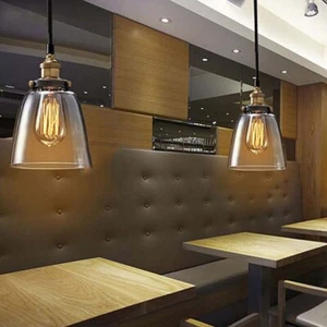 Dining Room Ceiling Lamp Bar Glass Home Chandelier Office Kitchen Pendant Lights - Picture 1 of 8