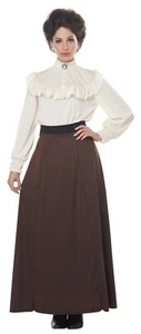 English Suffragette Woman's Activist Teacher Nanny Adult Costume - Picture 1 of 3