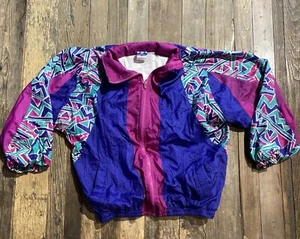 Vintage Pro-spirit Women's Nylon Windbreaker Jacket Size M - Picture 1 of 5