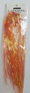 LATERAL SCALE #1767 " DYED ORANGE " FLY TYING FLASH - Picture 1 of 2