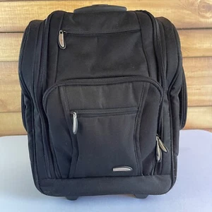 Travelon Rolling Carry-On Under Seat Travel Bag Suitcase Wheeled Black - Picture 1 of 18