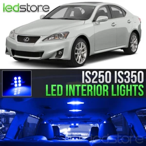 Kit interior luces LED azules Lexus IS250 IS350 2006-2013 equipamiento bombillas - Imagen 1 de 6