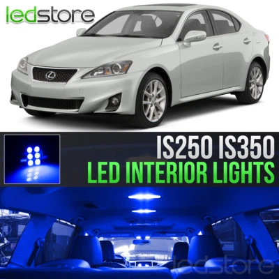 Kit interior luces LED azules Lexus IS250 IS350 2006-2013 equipamiento bombillas Foto 1 de 4