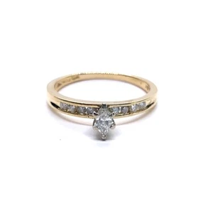 Anillo de moda de diamantes para dama 9 diamantes .32 quilates T.W. Oro Amarillo 14K (EPJ018383) - Imagen 1 de 5