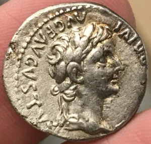 Roman Empire Silver AR Denarius Tiberius Livia Seated 14-37 AD (Tribute Penny) - Picture 1 of 2
