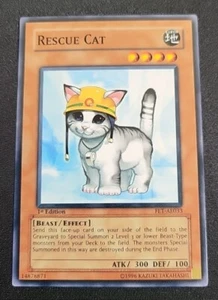 Yugioh Rescue Cat FET-AE033 1st Ed. - Extremely Rare Asian English - Near Mint - Picture 1 of 2