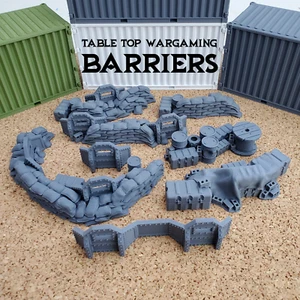 Barriers - Sandbags - 40k - Tabletop Wargaming Terrain 28 32 35 scale - Picture 1 of 20