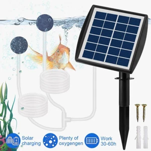 Solar Sauerstoffpumpe Teichbelüfter Pumpe Aquarium Wasserspiel Teichbelüftung - Bild 1 von 12