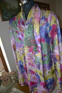 Bufanda pashmina estampada "a través del anillo del dedo". Envoltura hecha a mano Wonder of Kashmir - Imagen 1 de 7