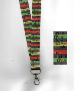 5 x TRICK OR TREAT STRIPES Breakaway Safety Neck Strap ID Lanyards: FREE UK P&P - Picture 1 of 1