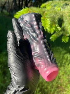 Male Penis Extender Stretcher Demon Cock Enhancer Enlarger Silicone Sleeve - USA - Picture 1 of 8