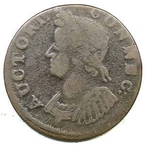 1786 5.9-B.1 R-4 Connecticut Colonial Copper Coin - Picture 1 of 2