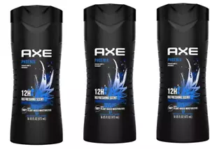 (3) Axe Phoenix Body Wash Crushed Mint & Rosemary Scent - 16 fl oz Each - Picture 1 of 1