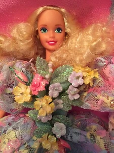 1994 Spring Bouquet Barbie Mattel Enchanted Seasons Collection Limited Edn NIB - Picture 1 of 6