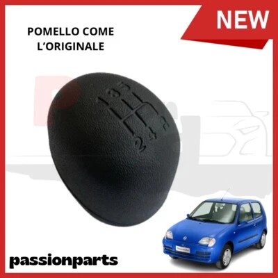 POMELLO LEVA CAMBIO FIAT 600 SEICENTO DAL 1998 AL 2010 UGUALE ALL'ORIGINALE - Immagine 1 di 2