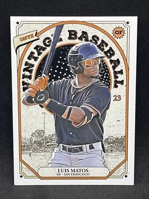 Luis Matos - 2023 Onyx Vintage Extendido Béisbol Gigantes Foto 1 de 2