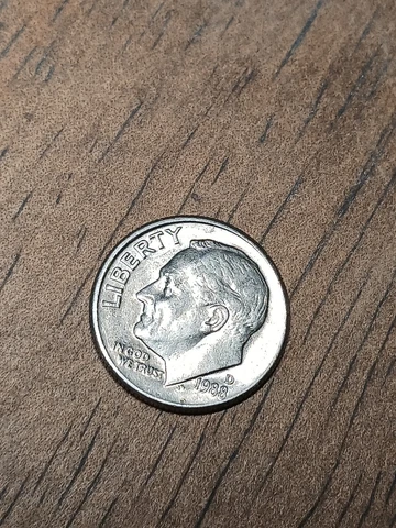 1988 D Roosevelt Dime Broad Struck Off Center ERROR Cover