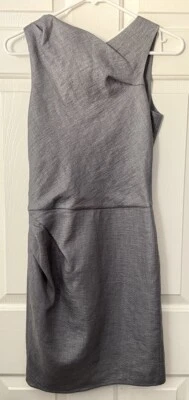 Emporio Armani Mujer Talla XS (TG 36) Gris Sin Mangas Mini Vestido Foto 1 de 4