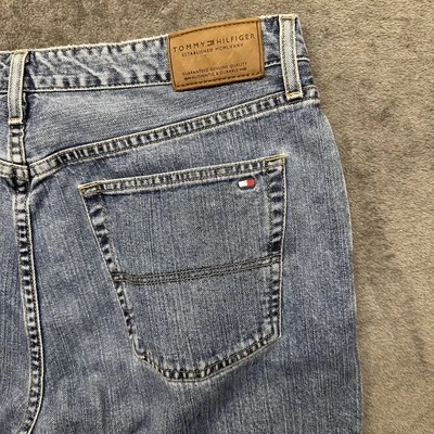 Vintage Tommy Hilfiger Jeans Mens 36x32 Blue Denim Relaxed Straight Cotton Y2K - Image 1 of 4