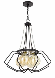 Used Cal Lighting FX-3750-4 Laude-4 Light Chandelier in Lifestyle Style-22 - Picture 1 of 2
