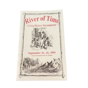 1991 Living History River Of Time Veterans Memorial Park Bay City Michigan Ads - Picture 1 of 2