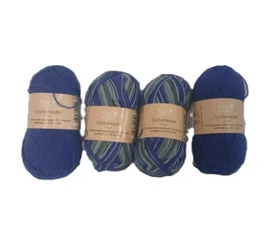 200 g Sockenwolle 4-fach für 2 Paar Socken Mehrfarbig Neu - Bild 1 von 1