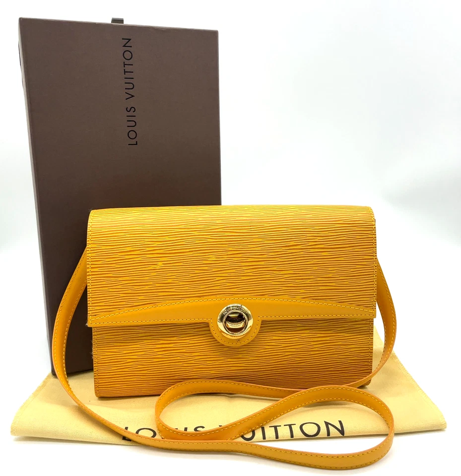 Auth Louis Vuitton Epi Arches Yellow M52579 Shoulder/Clutch Bag W/B/D NS101326 - Image 1 of 4