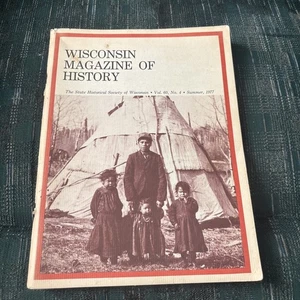 1977 Summer Wisconsin Magazine of History Menominee Indian Children Cover - Bild 1 von 24