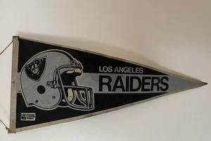 Vintage 70s 80s Los Angeles Raiders Football NFL Pennant Large 29” - Picture 1 of 5