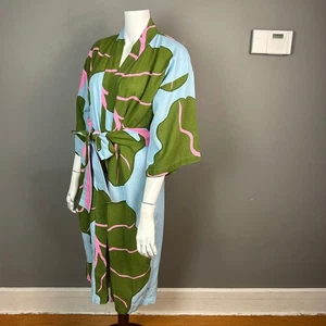 Marimekko IKEA Bastua Robe Cotton Lyocell Blend Floral LTD Edit - Picture 1 of 10