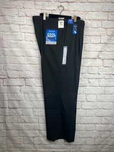 NEU HAGGAR Herren schwarz BIG & TALL STRETCH Business Anzughose/Hose 50x32 - Bild 1 von 16
