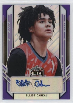 2021-22 Leaf Metal Portrait Auto Purple Rainbow /30 Elliot Cadeau #PA-EC1 Auto - Image 1 of 2