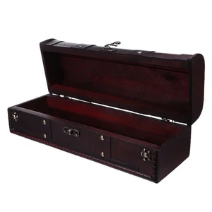  Retro Wooden Wine Box Household Packing Cases Decorative Carrier - Picture 1 of 12