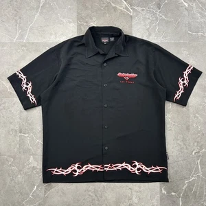 Harley Davidson Cafe Shirt Herren XL Las Vegas Dragonfly Bowling Camp Barbwire - Bild 1 von 9