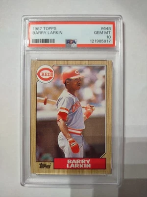 1987 Topps - Barry Larkin #648 Rookie  (RC) HOF Hall of Fame  - Image 1 of 2