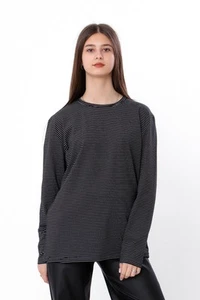 Girls’ Striped Sweatshirt – Soft Printed Cotton & Comfortable Fit, Any season... - Picture 1 of 9