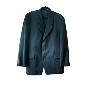 Karl Lagerfeld Men Single Breasted Blazer Coat Jacket Long Sleeve Black Size 44 - Picture 1 of 9